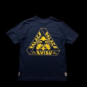 Palace X Evisu Navy T-Shirt Large